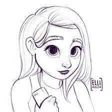 Concept Sketch Drawing Of Girl Character For 2d Animation Drawings Drawing Sketches 2d Animation