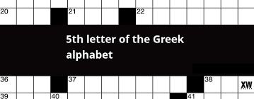 5th Letter Of The Greek Alphabet Crossword Clue