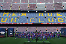 They had a nice little roll out of the kit that featured a bunch of different players wearing it and walking around all nice like. Barcelona Launch New 2021 22 Home Kit Barca Blaugranes