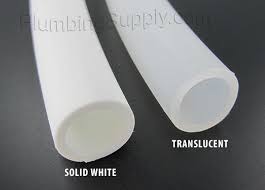 The flexible tubing is embedded in a. Food Grade Clear Vinyl And White Or Blue Polyethylene Tubing