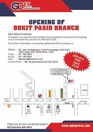 Gdex @ kuala terengganu is located at lot pt 2876 and 2877, tingkat bawah,jalan pasir panjang,bukit besar, 21100 kuala terengganu, terengganu. Gd Express Sdn Bhd On Twitter Gdex New Branch Bukit Pasir No 40 Jalan Perdagangan Pusat Perdagangan Bukit Pasir Pekan Bukit Pasir 84300 Muar Johor Https T Co Vkarsadpmf