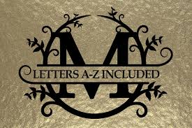 Download Split Monogram Alphabet Svg Includes All Letters A Z 971305 Monograms Design Bundles