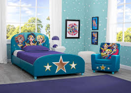 Dc Super Hero Girls Upholstered Twin Bed Superhero Bedroom Superhero Room Superhero Theme Bedroom