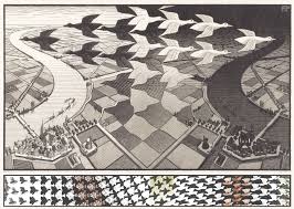 El dibujo esta compuesto de una cascada que se precipita al final de un molino y, sin embargo, es impulsada hacia arriba con un efecto que parece que esté a la misma altura. Puzzle Mc Escher Day And Night Puzzelman 829 1000 Pieces Jigsaw Puzzles Art Jigsaw Puzzle