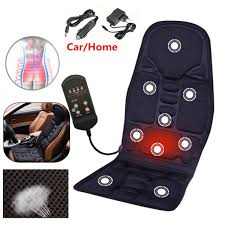 8 Mode 3 Intensity Car Chair Heat Full Body Heated Massage Mat Mattress Remote Control Cushion Sofa Bed For Car Household Offi Body Massage Body Heat Car Chair