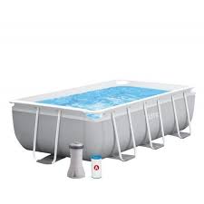 Piscine, liner 0,4 mm, gris clair, un système de filtration, échelle double de. Piscine Hors Sol Autoportante Intex 26784 Rectangulaire Prism Frame 300 X 175 X 80 Cdiscount Jardin