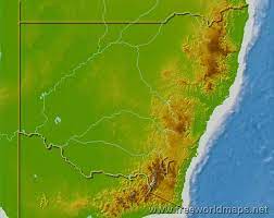 Free maps, free outline maps, free blank maps, free base maps, high resolution gif, pdf, cdr, ai, svg, wmf Physical Map Of New South Wales Australia