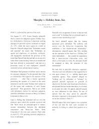 Murphy v. Holiday Inns, Inc.