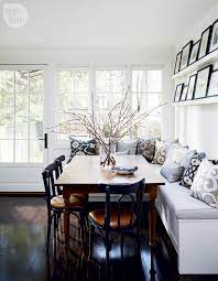 10 cozy open plan living room if you are in the quest for finding the best dining table without making you broke, check out these 10 small dining table ideas that you can diy at home. House Tour Charming Victorian Rowhouse Style At Home Dining Room Design Dining Nook Banquette Ideas