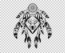 Dreamcatcher Drawing Feather Gray Wolf Dreamcatcher Png Clipart Free Cliparts Uihere