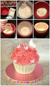 Pin By Cynthia Johnston On Cake And Cupcakes Giant Cupcake Cakes Cupcake Cakes Big Cupcake