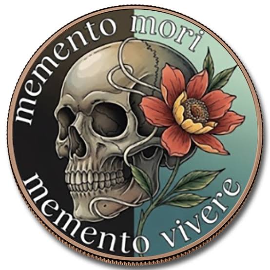 Memento Mori, Memento Vivere 5 oz Colorized Copper Round (New in Capsule) -  Hero Bullion
