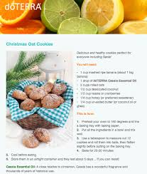 These lemon lavender butter cookies could make a great gift for family and friends! Healthy Christmas Oat Cookies With Doterra Cassia Essential Oil Essential Oil Dessert Recipes Doterra Dessert Recipes Cooking With Essential Oils