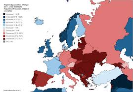 Land Of Maps Projected Population Change 2017 2100 In Map Fun Facts History