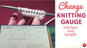 When knitting a gauge swatch, always work with the same yarn you're using for the main item. Adjusting Guage In Knitting How To Calculate Knitting Gauge For A Pattern Youtube