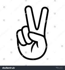 Hand Gesture V Sign Victory Peace Stock Vector Royalty Free 1174905205 Peace Sign Hand Peace Sign Art Peace Sign Tattoos