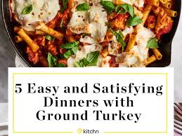 Taste and add more salt or pepper if desired. 5 Quick Dinners That Start With A Pound Of Ground Turkey Kitchn
