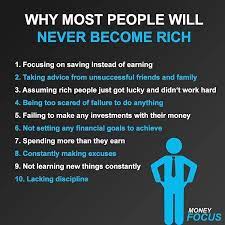 Why Most People Will Never Become Rich Tag A Friend Money Focus Money Focus Money Focus Rich Money Income Apprentissage Education Finance