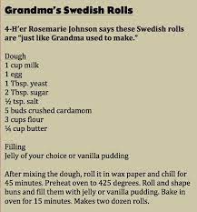 Any of these grilling recipes could be used for the party planning portion of the project. Swedish Rolls 4 H Er Rosemarie Johnson Demonstrated This Recipe At The 4 H Building Minneapolis Morning Tribune Swedish Recipes Vintage Recipes Retro Recipes