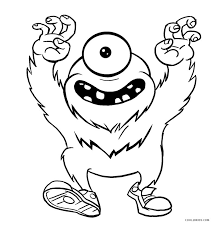 Free coloring pages to download and print. Free Printable Monster Coloring Pages For Kids