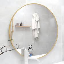 Large round gold bathroom mirror. 28 Wall Circle Mirror Large Round Gold Farmhouse Circular Mirror For Littleyas
