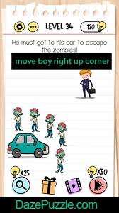 Dingbats level 384 answers to all levels. Brain Test Level 34 He Must Get To His Car Answer Daze Puzzle