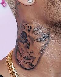 Take a look up close guys: Tattoo Fixers Sketch Wants To Get His Hands On Chris Brown S Neck Tv Radio Showbiz Tv Express Co Uk