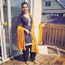 Black And Yellow Suit Girls Simple Black Suit With Pulkhari Dupatta Punjabi Outfits Girl Suits All Black Dresses