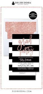 Blush Pink Glitter Graduation Party Invitations Rose Gold Bridal Shower Graduation Party Invitations Gold Bridal Showers