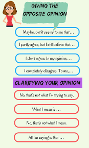 50 Useful Ways To Express Your Opinion In English Eslbuzz Learning English Learn English Your Opinion Opinion
