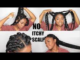 How I Maintain My Box Braids No Itchy Scalp Video Braided Hairstyles African Braids Hairstyles Braided Hairstyles Updo