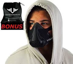 Vikingstrength Fitness Mask Pro For Running Biking And Fitness With Adjustable Resistance High Altitude Elevation Ma Fitness Training Gym Workouts Fitness