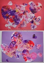 Toddler Heart Collage Valentine S Day Process Art Painting Valentines Day Activities Preschool Valentine Crafts Toddler Valentines