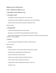 Nota bab 2 trend semasa dalam perniagaan. Doc Perdagangan Tingkatan 4 Bab 61 Sufi Adelia Academia Edu