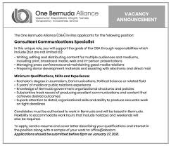 The job duties of a communications specialist vary ba a communications specialist writes, reviews or moderates any communications issued b. Consultant Communications Specialist The Royal Gazette Bermuda News Business Sports Events Amp Community
