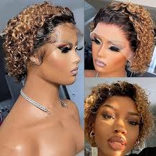 human hair lace front wig