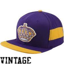 Mitchell Ness Los Angeles Kings Vintage Team Jersey Adjustable Snapback Hat Purple By Mitchell Ness 22 97 80 Team Jersey Contrast Top Snapback Hats