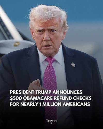 NATIONAL 💵 The White House is preparing to mail refund checks to nearly 1 million Americans whom the administration says were overcharged for Obamacare insurance. The Treasury Department is said to be