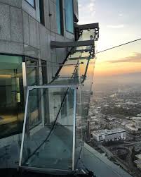 Thrilling Glass Slide At 1 000 Feet Above Los Angeles Opens To The Public Los Angeles Travel California Travel Travel Usa