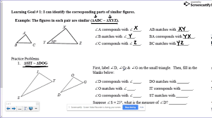 Similar Figures Worksheet 8th Grade Math Youtube