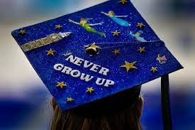 Never Grow Up Graduation Cap Disney Graduation Up Graduation Cap Graduation Cap