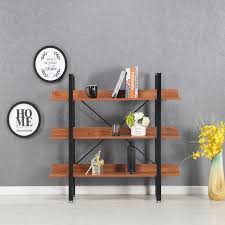 Étagère de style industriel (hauteur : Etageres Style Industriel En Bois Fonce 106cm Ekero Designetsamaison Achat Vente Meuble Etagere Etageres Style Industriel Eker Cdiscount