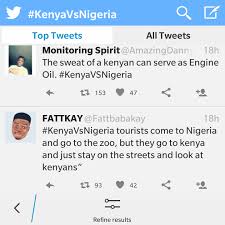 There have been more than 45000. Stella Dimoko Korkus Com Nigeria Versus Kenya Twitter Fight