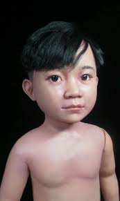 Polymer Clay Art, How to make miniature Boy, Mixed media