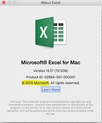 The version and service pack level will be on the window that opens. How To Find Microsoft Office Excel Version On A Mac Super User
