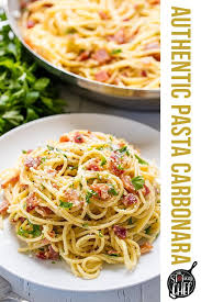 Authentic Pasta Carbonara Recipe In 2020 Healthy Snacks Recipes Vegetarian Recipes Healthy Pasta Dishes