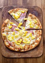 Hawaiian Pizza With Olive Oil Base Recipe Homemade Pizza Ham And Pineapple Pizza Hawaiian Pizza