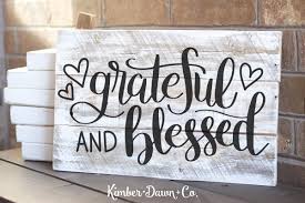 Hand Lettered Grateful And Blessed Free Svg Cut File