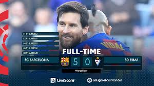 22/02/2020 la liga game week 25 ko 16:00. Barcelona 5 0 Eibar Lionel Messi Scores 4 Goals Video Highlight Gisthoodng