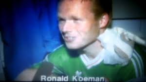 Door de herkenbare print en fraaie leeuw op de borst zal iedereen het shirt herkennen. Ronald Koeman Na Ierland Nederland 0 1 Ek 88 Youtube